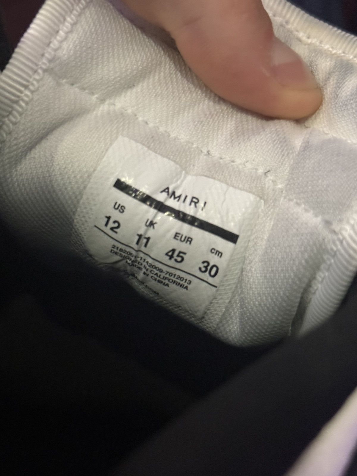 Amiri Amiri Skel Top Low Size US 12 / EU 45 - 7 Thumbnail