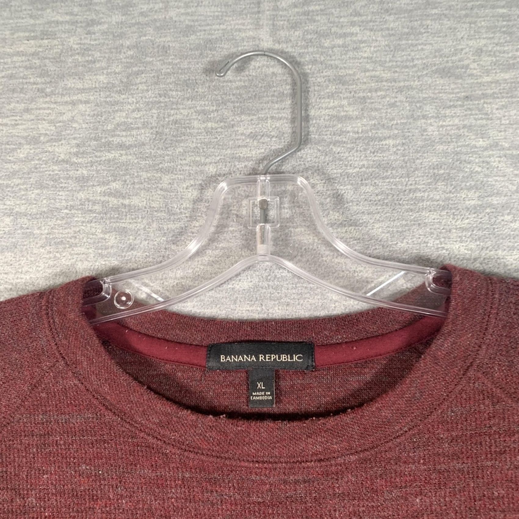 Banana Republic Banana Republic Sweater Mens XL Red Crewneck Knit Pullover Long Sleeve Soft Size US XL / EU 56 / 4 - 4 Thumbnail