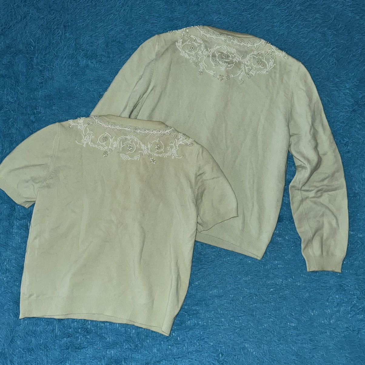 Escada Vintage Escada by Margaretha Ley Cardigan + Top/T Shirt Size S / US 4 / IT 40 - 4 Thumbnail
