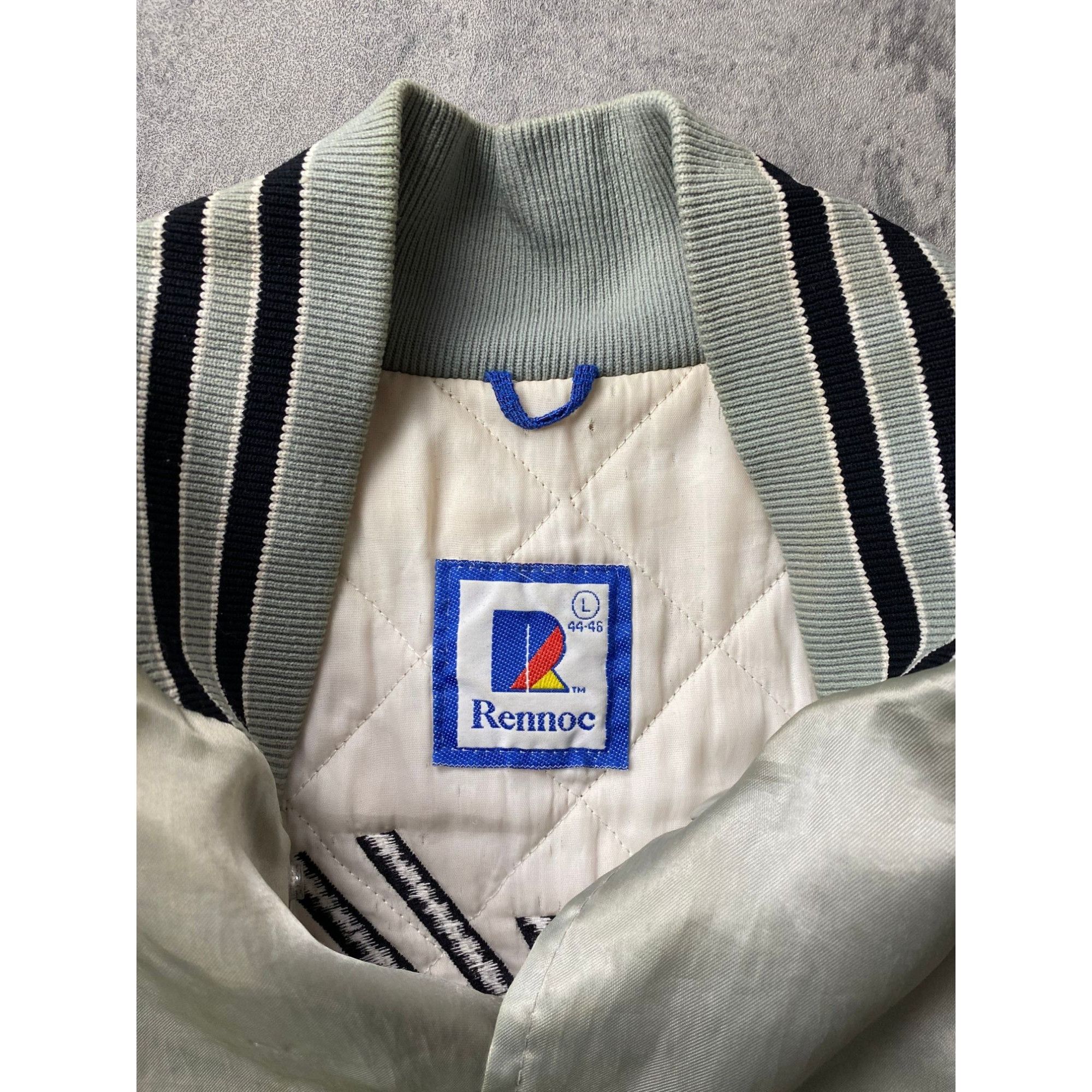 Vintage Vintage Maullers Football Jacket Satin Snap On Size US L / EU 52-54 / 3 - 5 Thumbnail