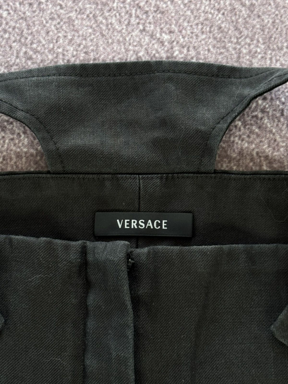 Versace Vintage Versace Futuristic Y2K Luxury Midi Skirt Size 28" / US 6 / IT 42 - 7 Thumbnail