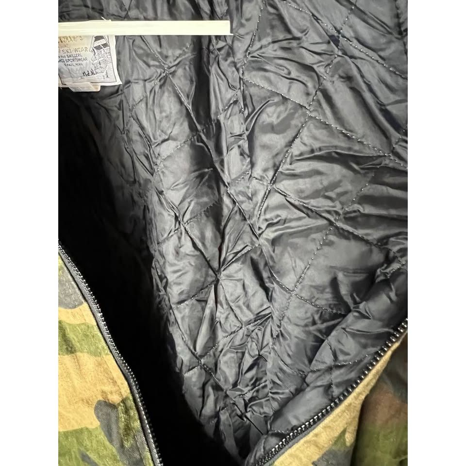 Vintage Vintage 80's Camo Quilted Down Jacket Made in USA sz LG Size US L / EU 52-54 / 3 - 3 Thumbnail