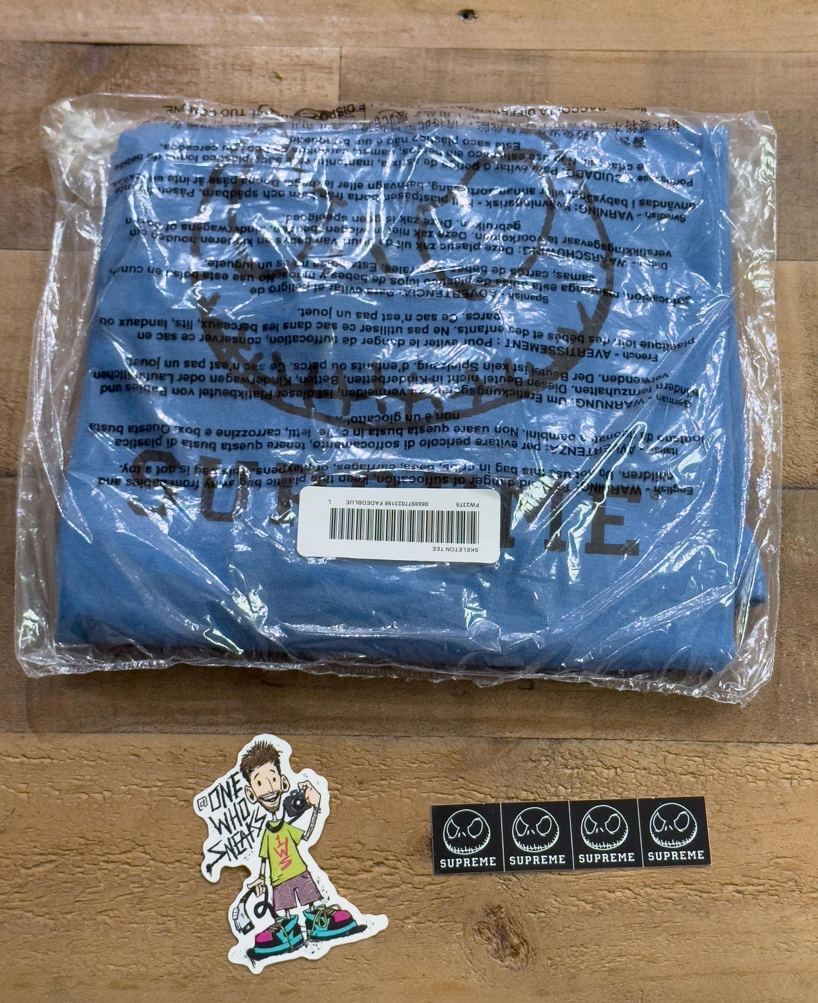 Supreme Supreme Skeleton Tee & Sticker Size Large Size US L / EU 52-54 / 3 - 1 Thumbnail