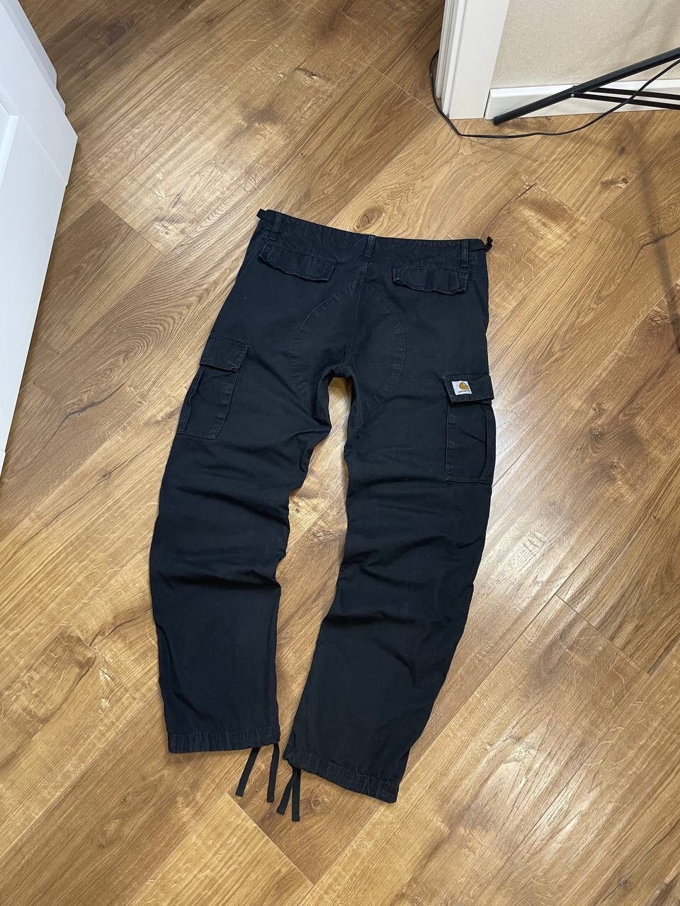 image of Carhartt Wip 90’S Y2K Style Cargo Aviation Pants in Black, Men's (Size 33)