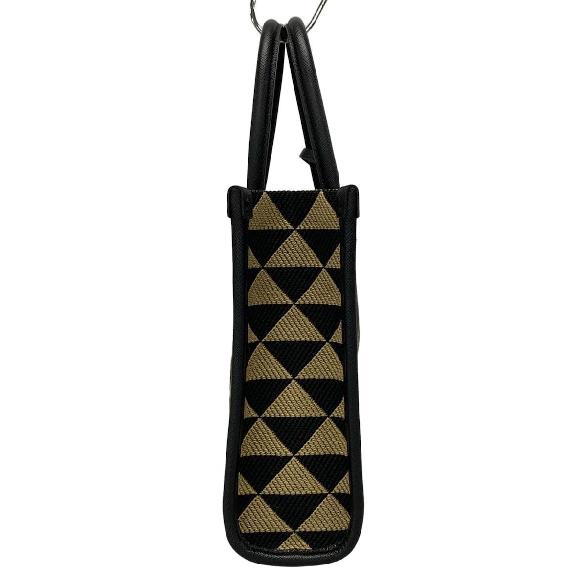 Prada PRADA Prada Symbol Embroidered Fabric Mini Bag Tote Bag Size ONE SIZE - 2 Thumbnail