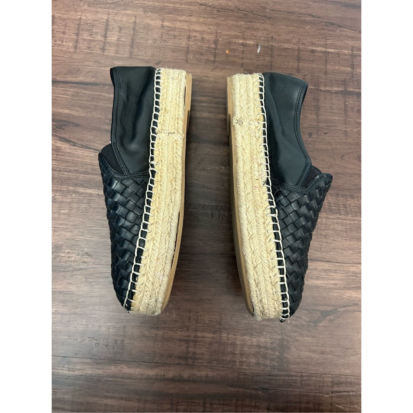 Sam Edelman Sam Edelman Catherine Woven Platform Espadrilles Black Shoes Size US 8.5 / IT 38.5 - 3 Thumbnail