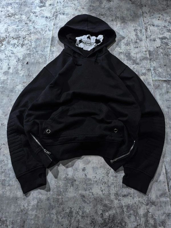 Other Edgy Skull Collar Mask Hoodie Alternative ThumbHoles Size US M / EU 48-50 / 2 - 1 Thumbnail
