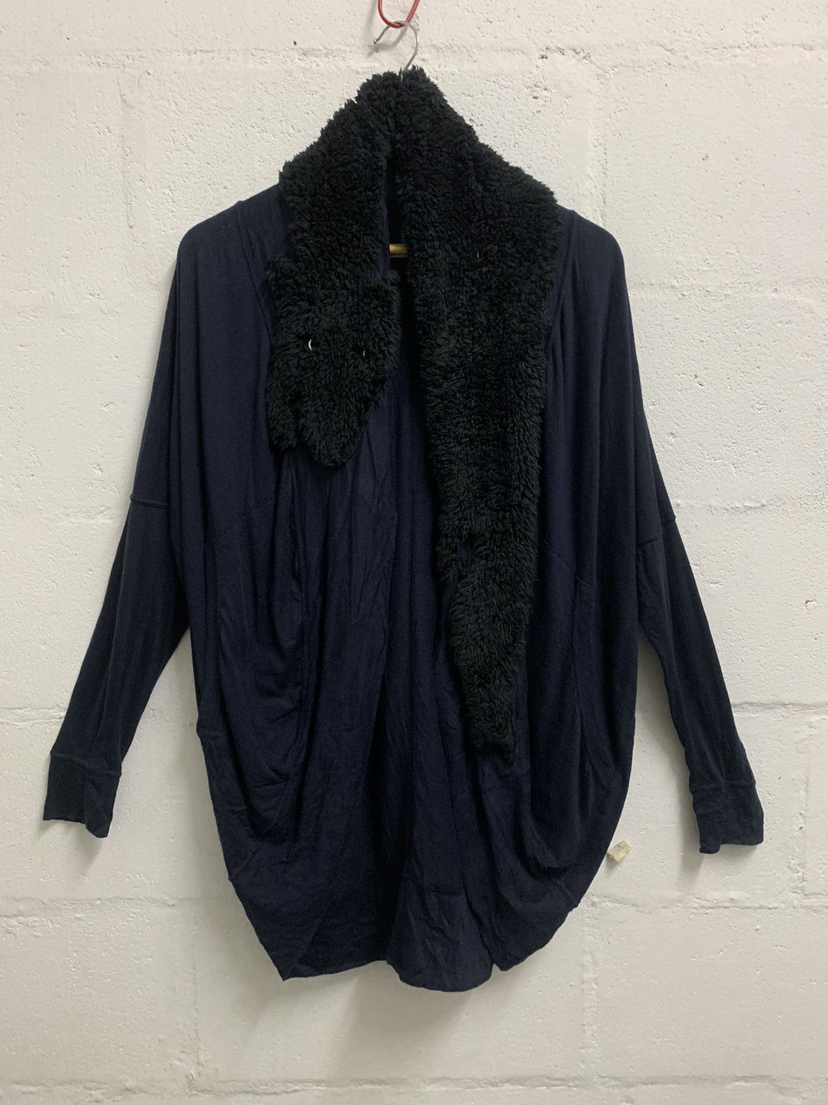 Issey Miyake Tsumori Chisato Fur Collar Cardigan Blouse Size XL / US 12-14 / IT 48-50 - 1 Thumbnail