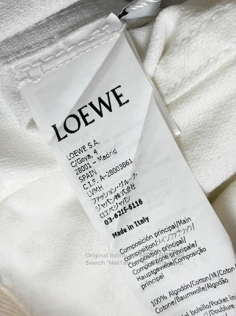 Loewe Loewe White Denim Jacket with Colorful Back Pattern Size XS / US 0-2 / IT 36-38 - 9 Thumbnail