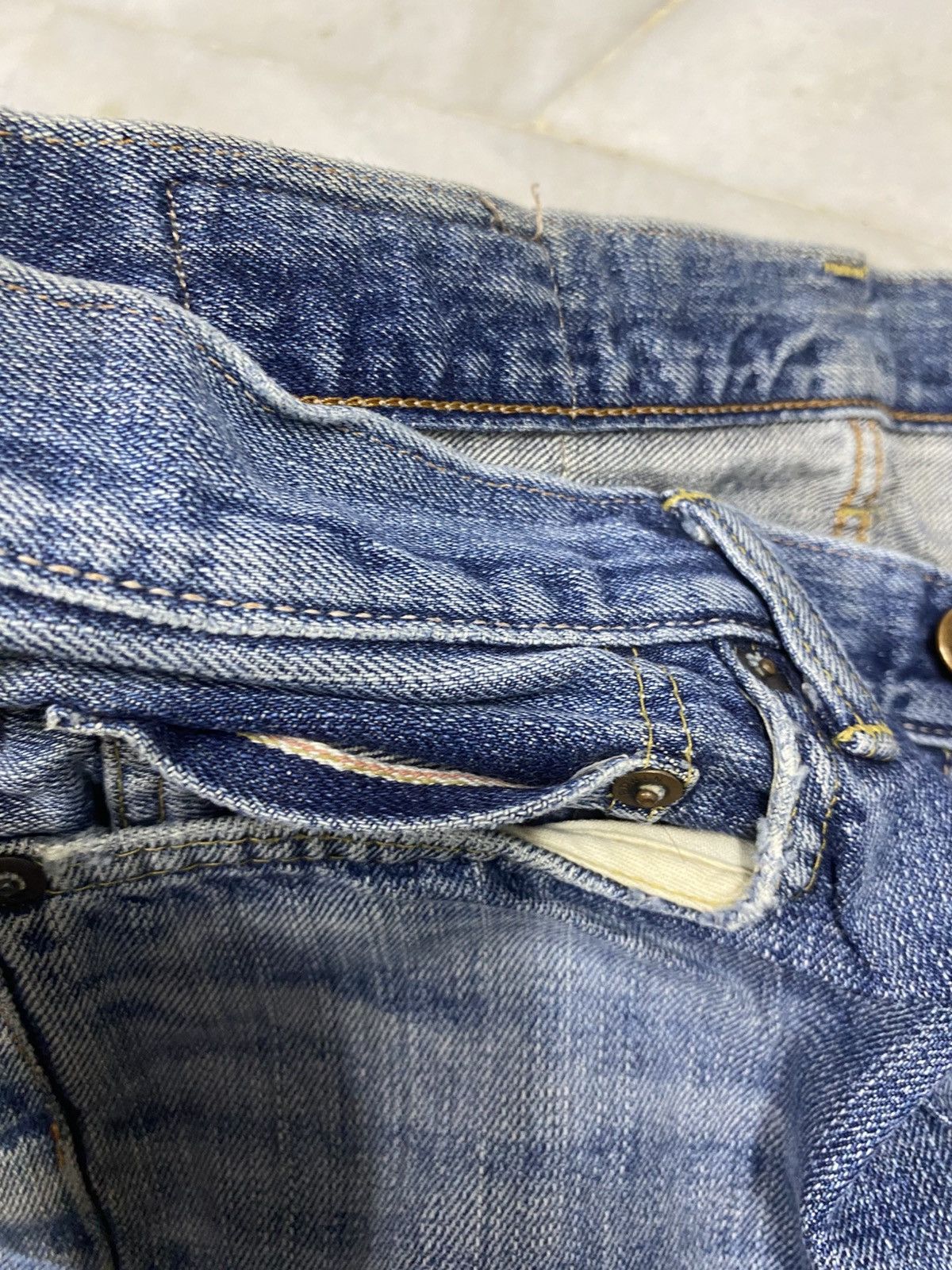 Edwin Size 30x29 Vintage Edwin Distressed Jeans Faded Pants Denim Size US 30 / EU 46 - 5 Thumbnail