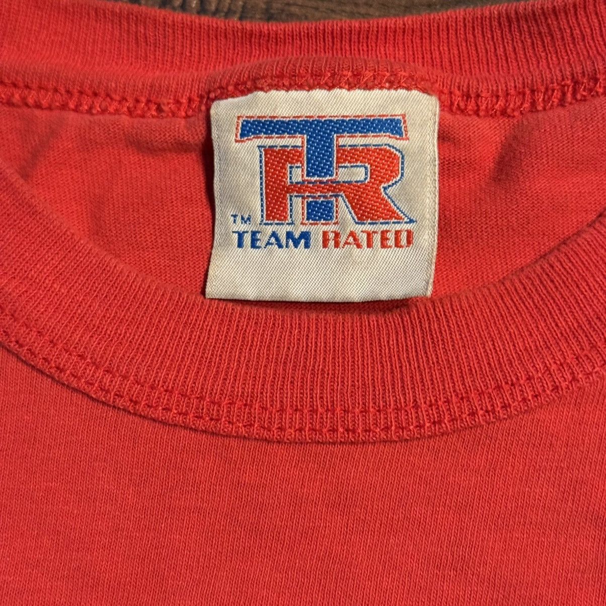 Other Vintage Chicago Bulls Team Rated Tee 1981 Red Graphic Size US XL / EU 56 / 4 - 5 Thumbnail