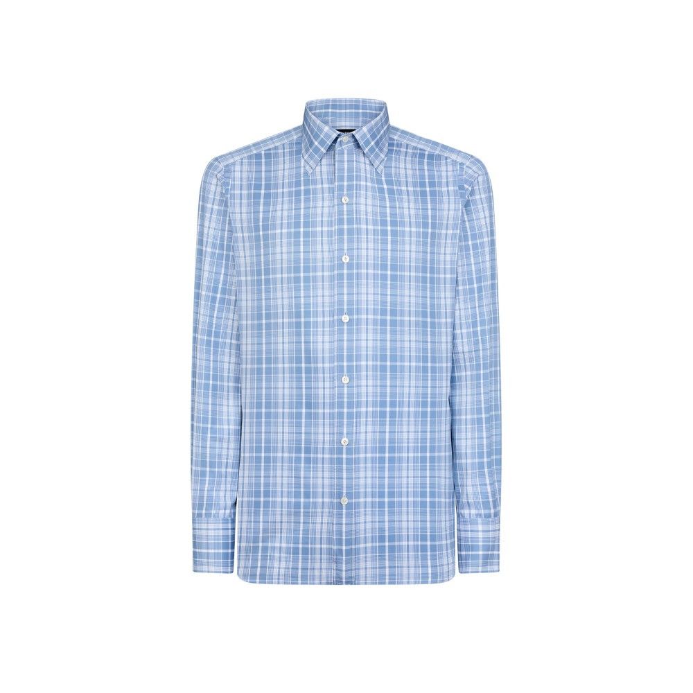 Tom Ford o1loc1c0426 HSBC01 Cotton Dress Shirt in Blue/White Size US XL / EU 56 / 4 - 1 Preview