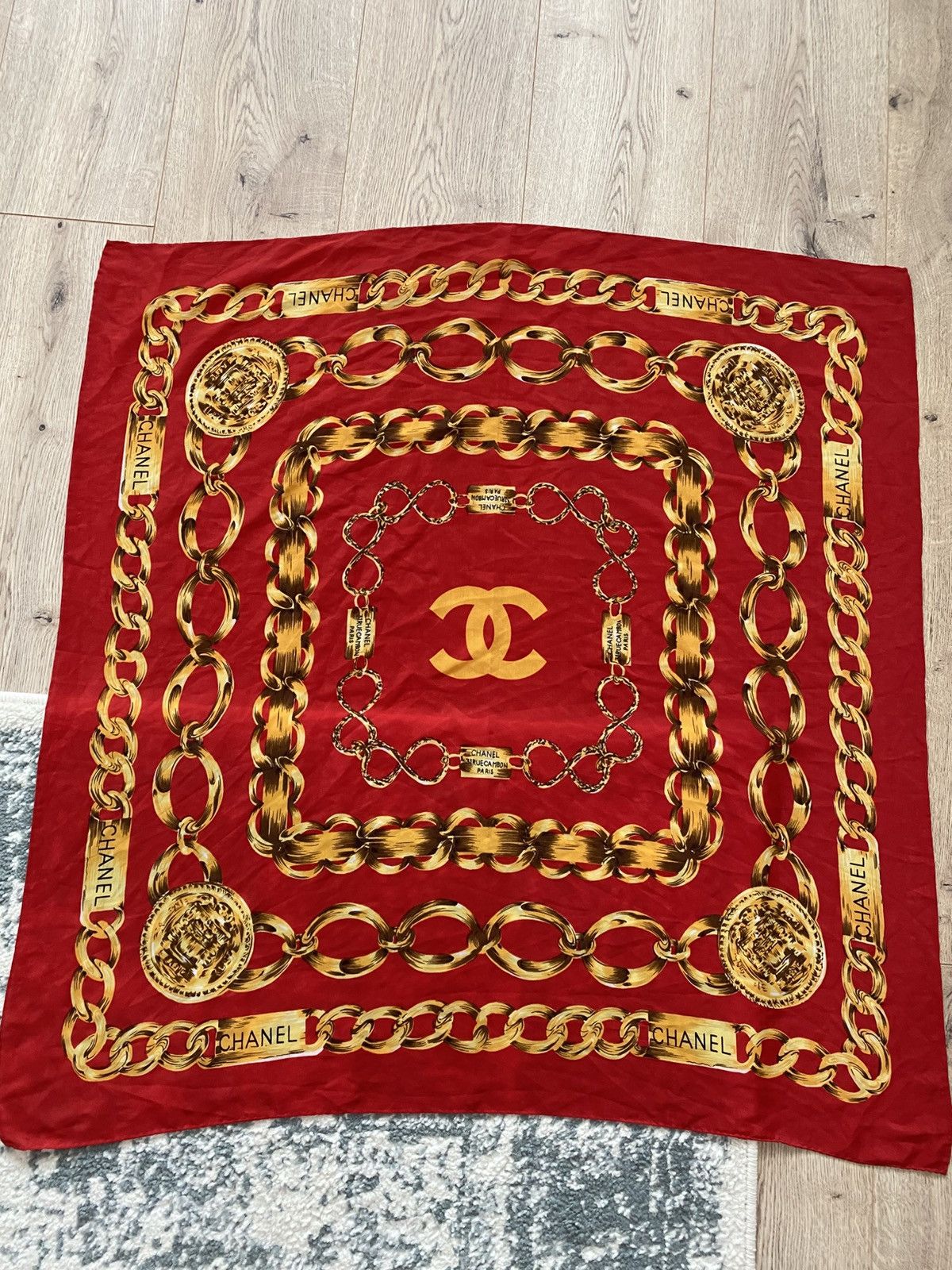 Chanel Vintage Chanel Scarf Size ONE SIZE - 1 Thumbnail