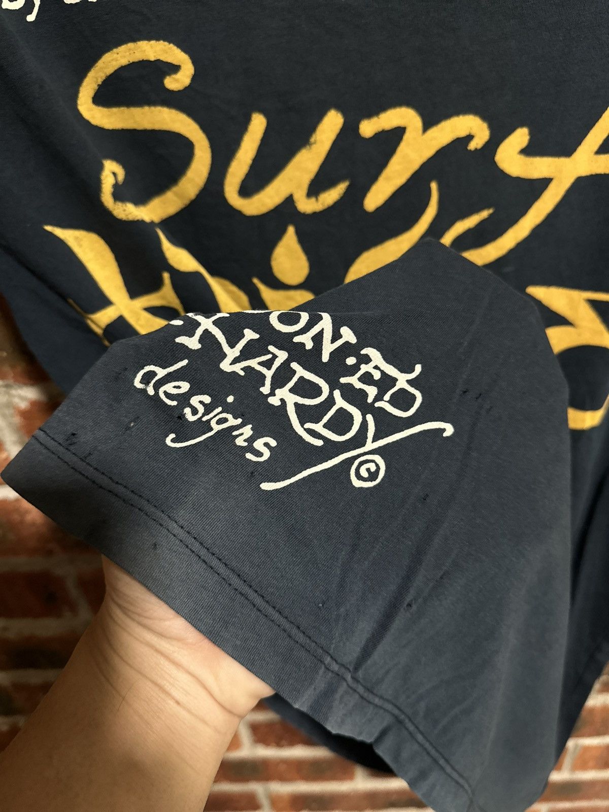 Christian Audigier × Edwin × Vintage Vintage Ed Hardy By Christian Audigier Sun Faded Tee Size US M / EU 48-50 / 2 - 8 Thumbnail