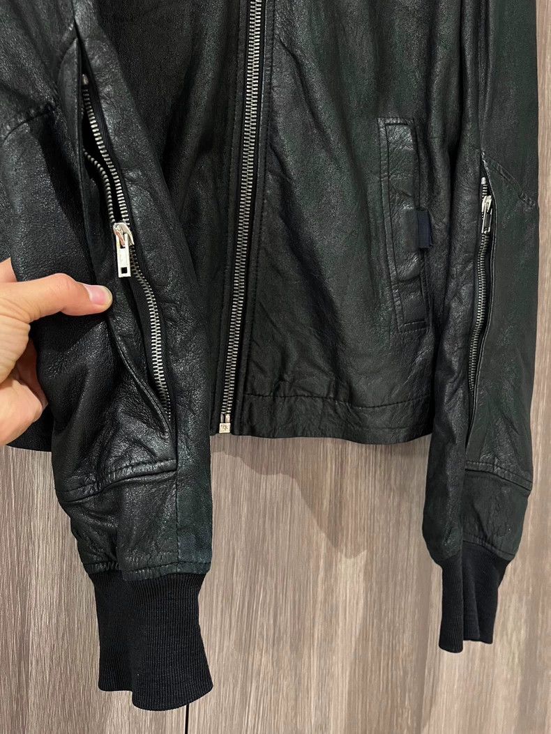 Rick Owens Rick Owens Burning sheepskin leather jacket with standing c Size US S / EU 44-46 / 1 - 6 Thumbnail
