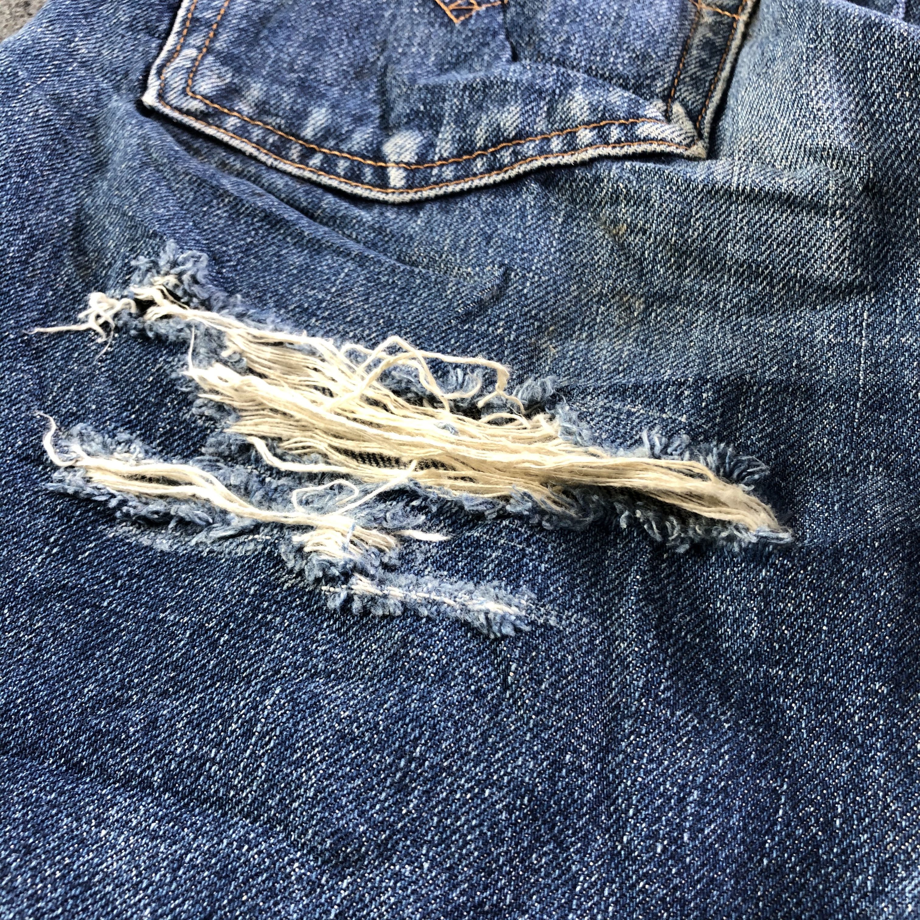Levi's × Vintage 90s Vintage Blue Wash Levis 502 Selvegde Jeans-J3896 Size US 28 / EU 44 - 6 Thumbnail