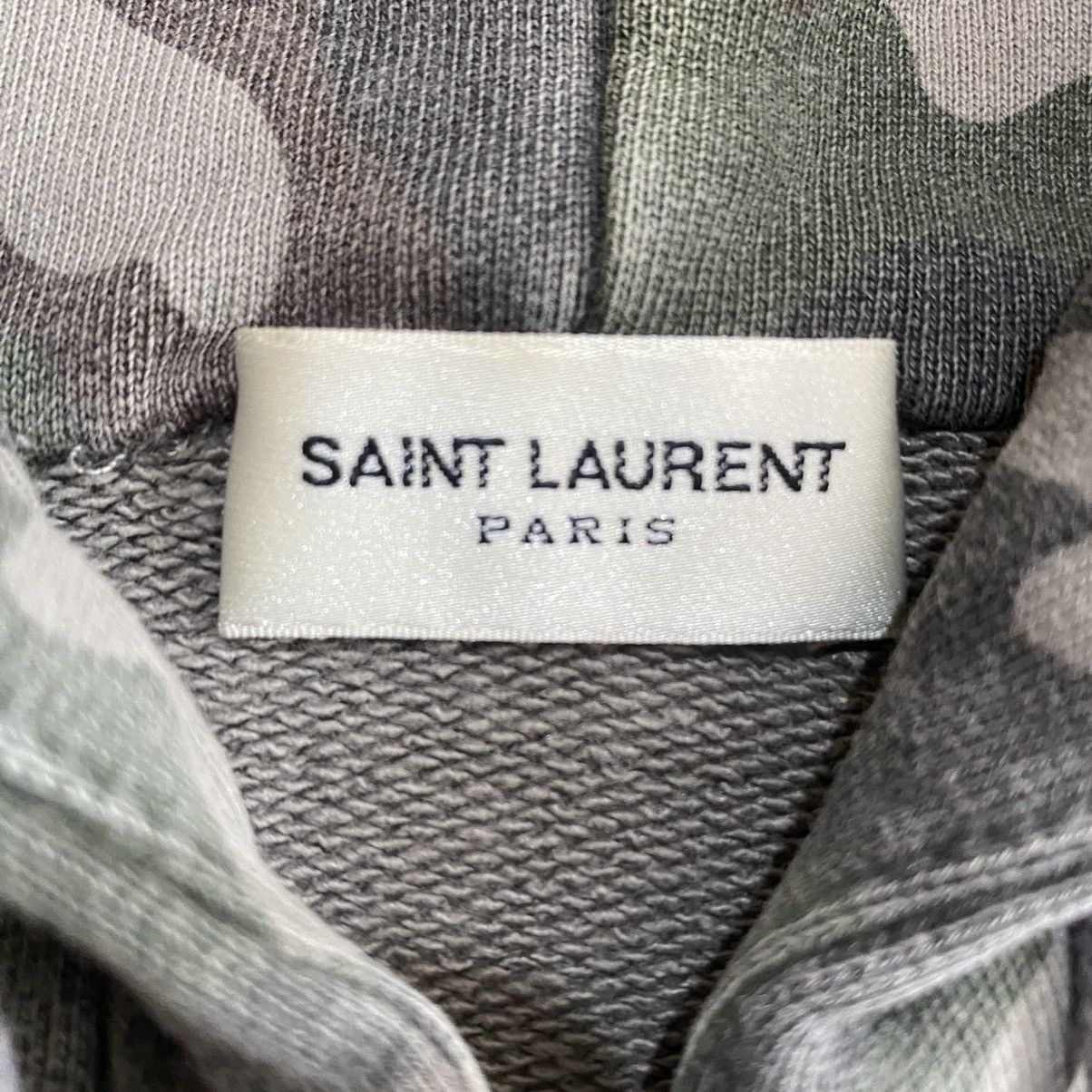 Saint Laurent Paris Saint Laurent FW15 Camo distressed hoodie Size US S / EU 44-46 / 1 - 5 Thumbnail