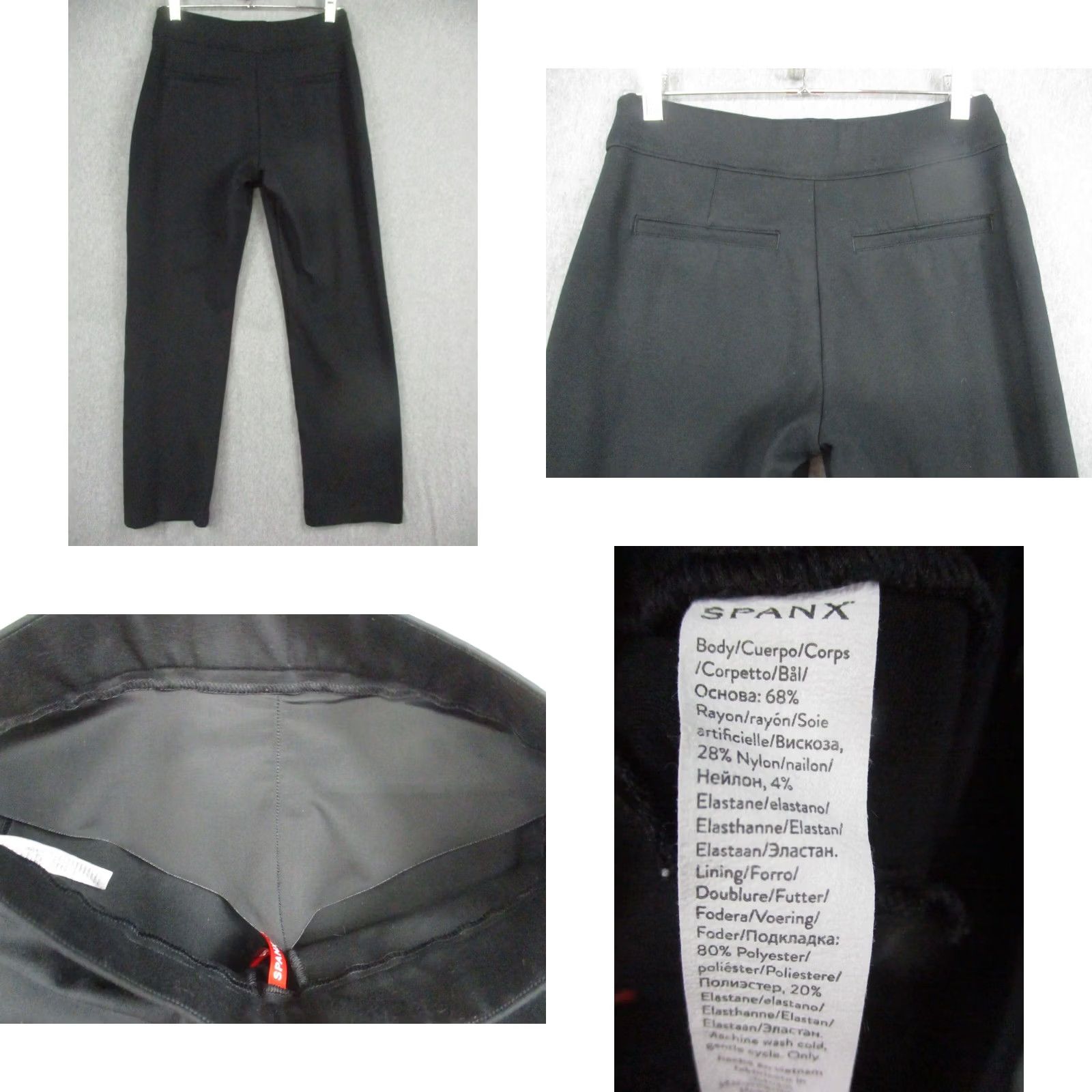 Spanx Spanx Perfect Pants Small Petite Black Supersmooth Pull On Size 26" / US 2 / IT 38 - 8 Thumbnail