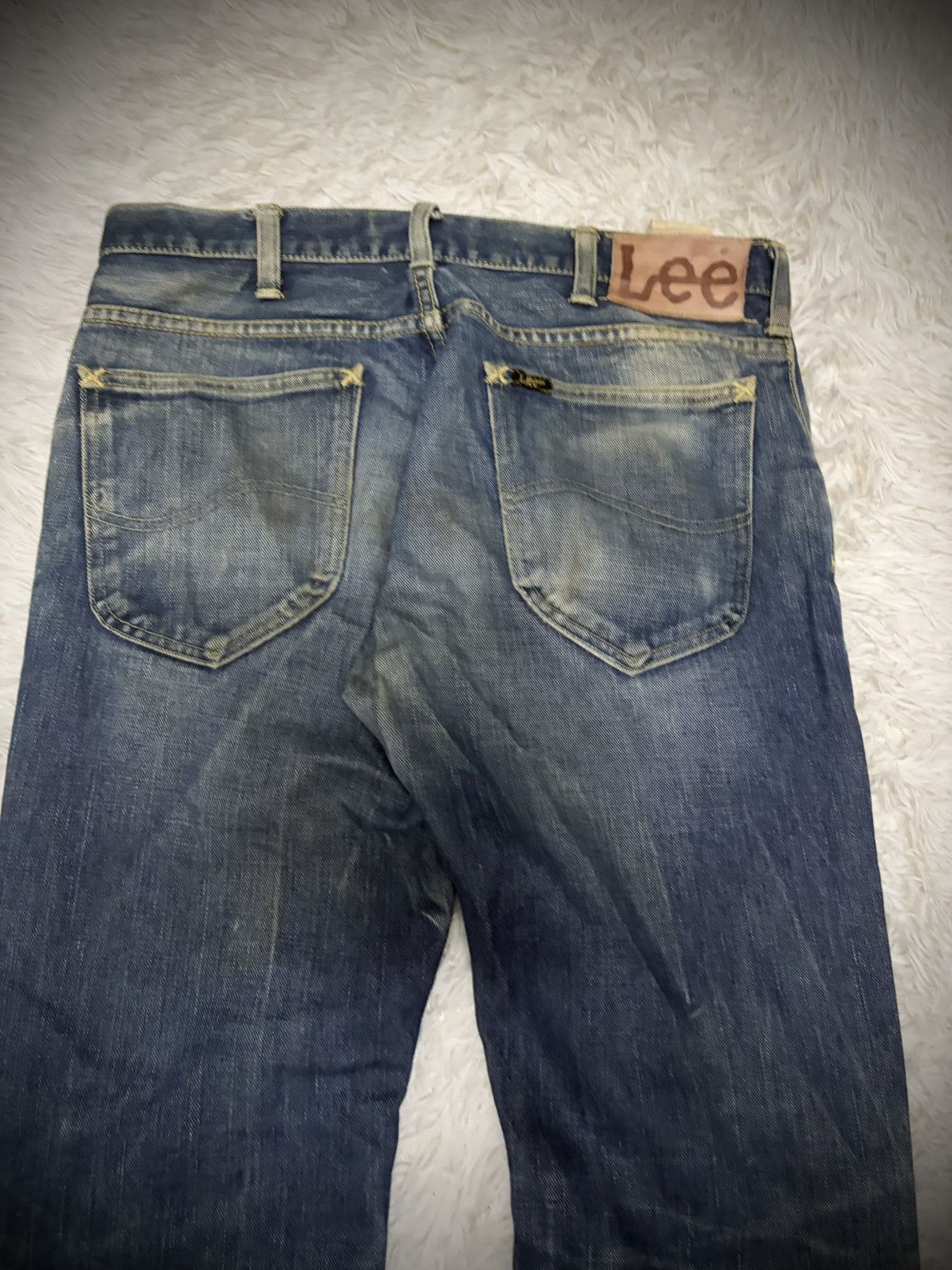 Le Grande Bleu (L.G.B.) Rare Lee leopard mudwash flared jeans Size US 31 - 8 Thumbnail