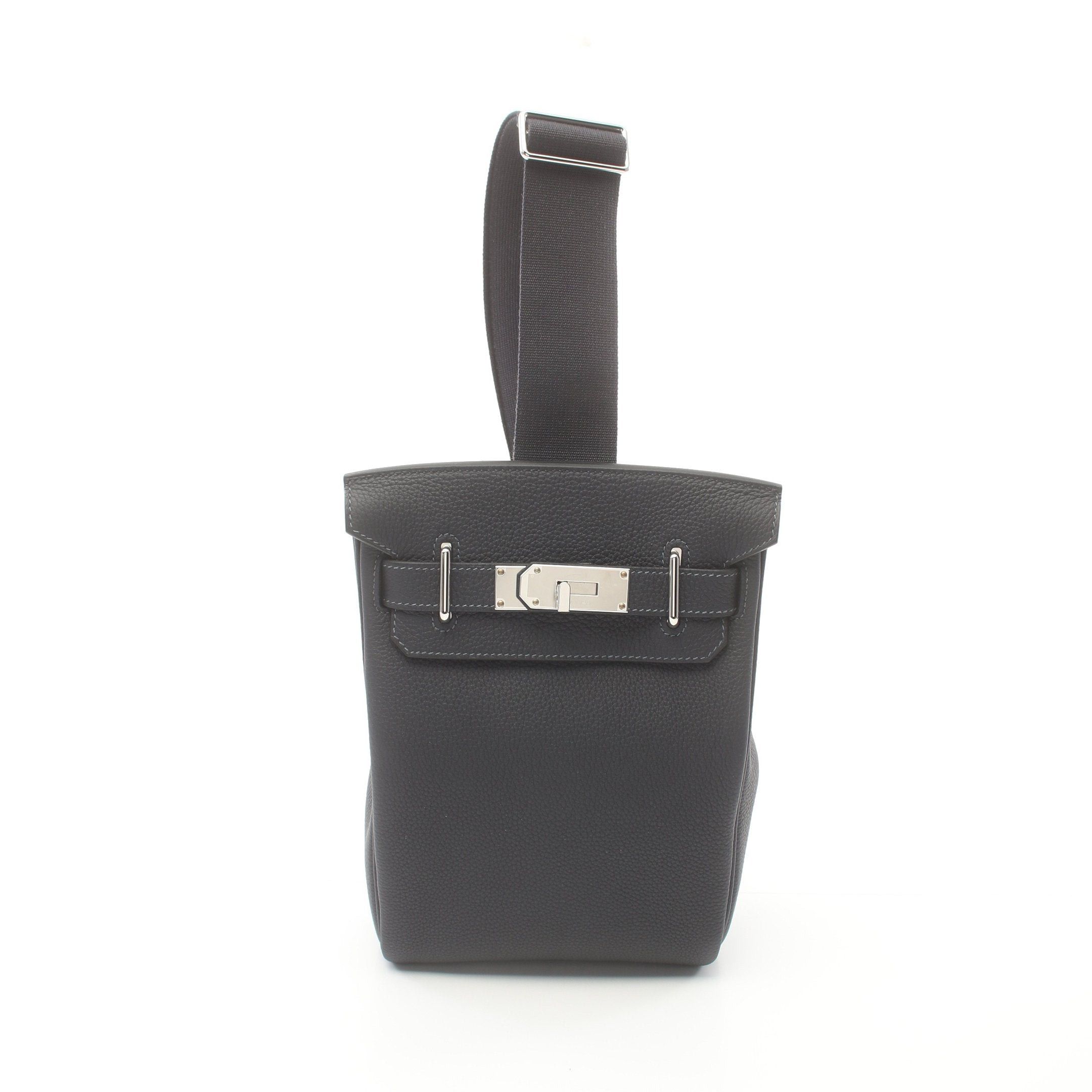 Hermes Hermes Kelly Akkad Pm Caban Body Bag Togo Dark Navy Silver Hardware Double Engraved Size ONE SIZE - 1 Thumbnail