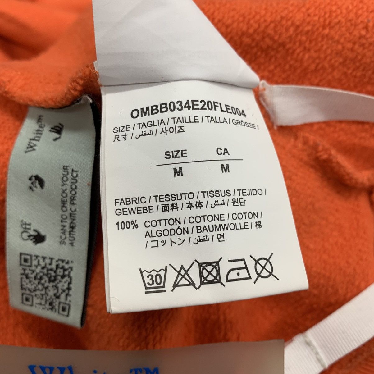 Off-White Off White Medium Hoodie Stencil Arrows Orange Hoodie Virgil Size US M / EU 48-50 / 2 - 10 Thumbnail