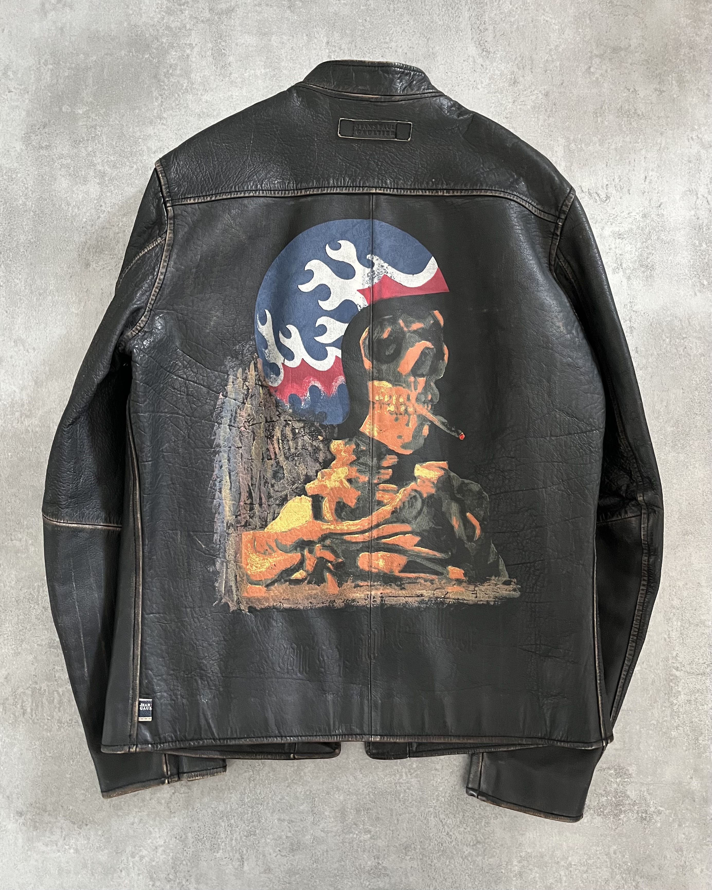 image of Archival Clothing x Jean Paul Gaultier 2000S Jean Paul Gaultier Van Gogh Skeleton Buffalo Leather i