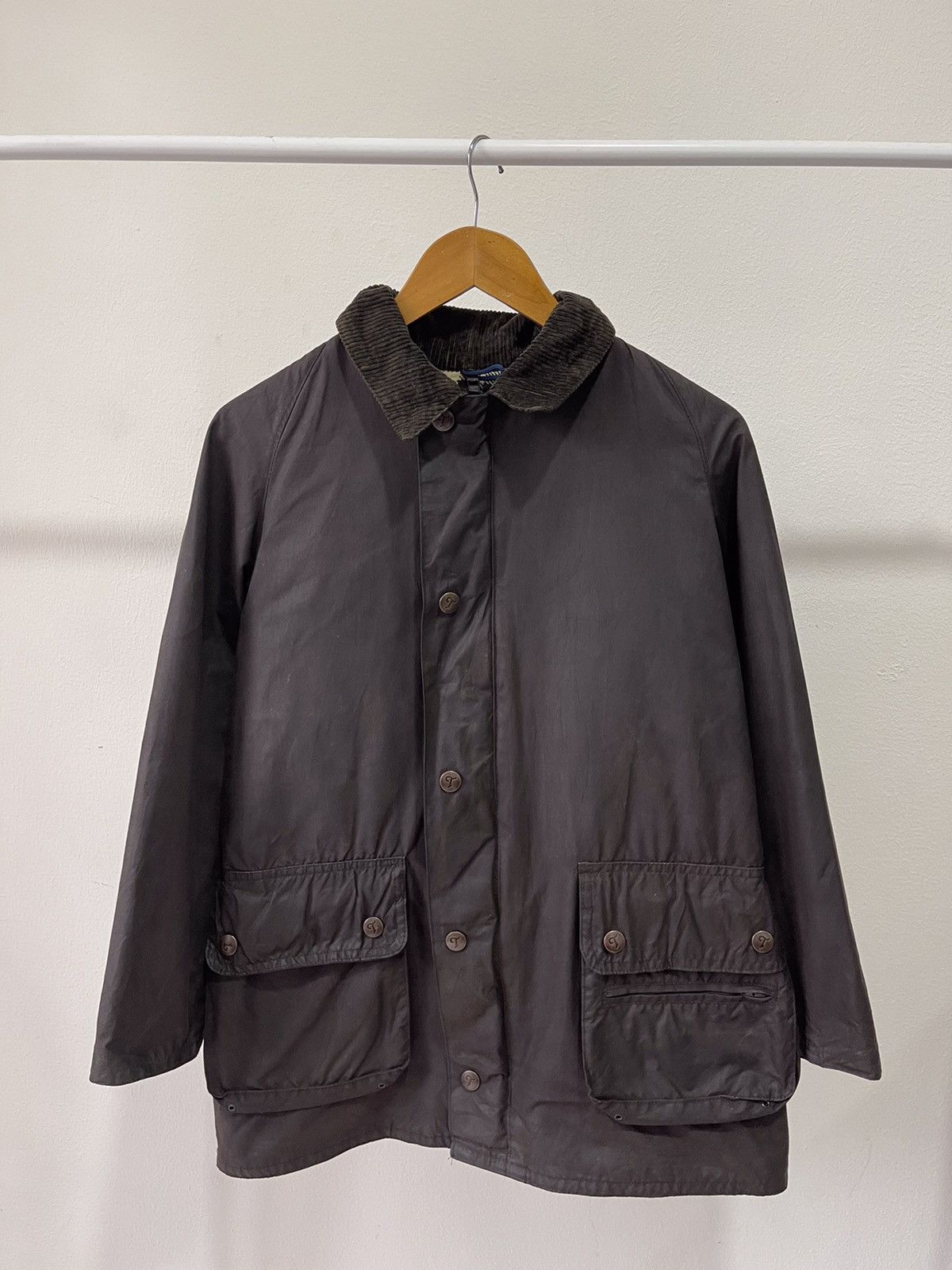 Barbour × Vintage 80s An Original British Thorndale Garment Waxed Jacket Size US M / EU 48-50 / 2 - 1 Thumbnail