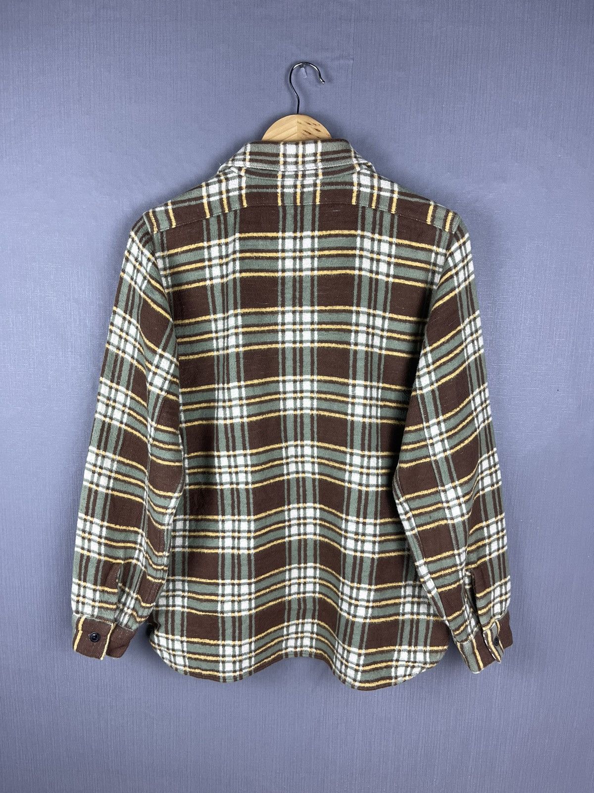 Flannel × Vintage × Warehouse VINTAGE WAREHOUSE Co. Duck Digger Japan Plaid Flannel Size US M / EU 48-50 / 2 - 2 Thumbnail
