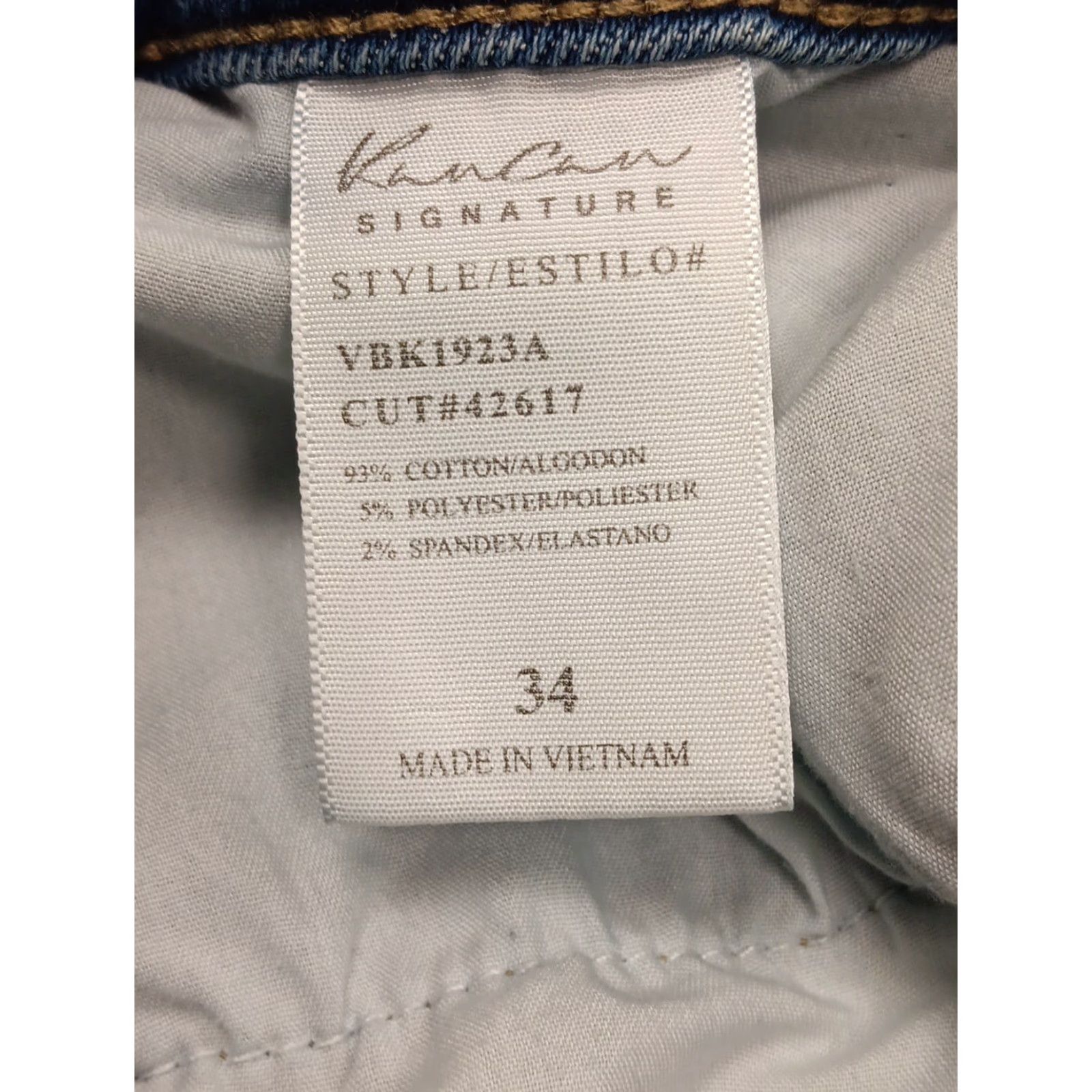 Vintage KanCan™ Jeans Curvy Mid Rise Ankle Skinny Distressed Women’s Size 34X27 Size 24" / US 00 / IT 34 - 6 Thumbnail