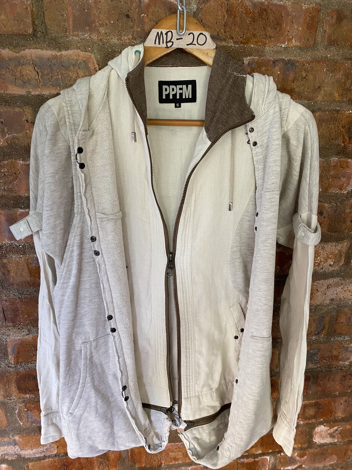 PPFM 2000s PPFM 2 in 1 Jacket Hoodie Vest Size US S / EU 44-46 / 1 - 17 Thumbnail