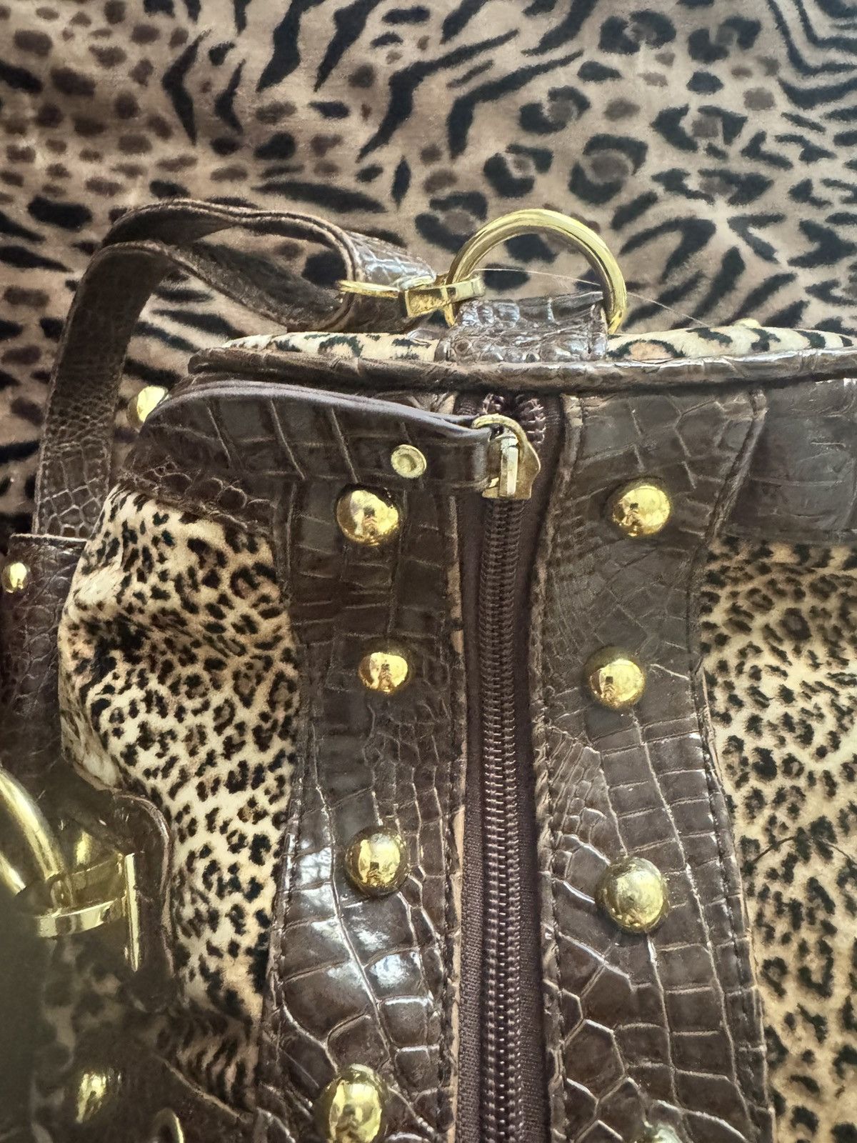 Dolce & Gabbana Dolce and Gabbana Cheetah Print Duffle Size ONE SIZE - 7 Thumbnail