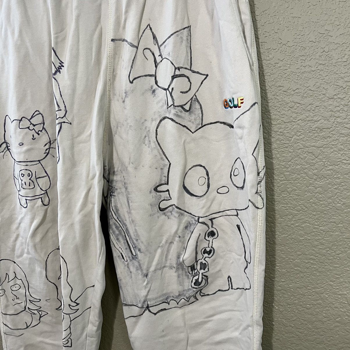 Golf Wang Golf Wang Custom Cartoon Sweatpants Small Size US 29 - 4 Thumbnail
