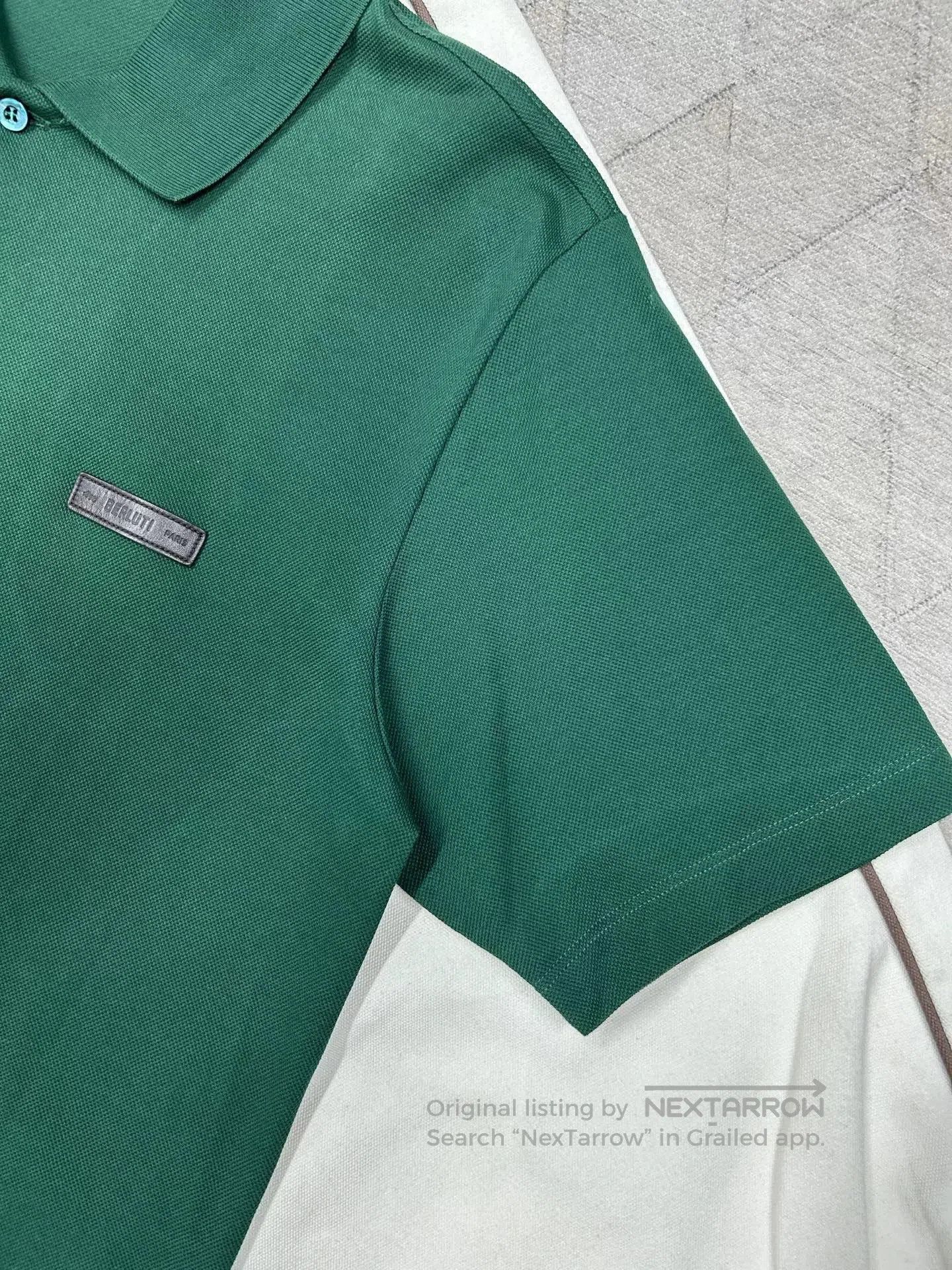 Berluti Berluti Logo Leather Polo Shirt. Size US M / EU 48-50 / 2 - 3 Thumbnail