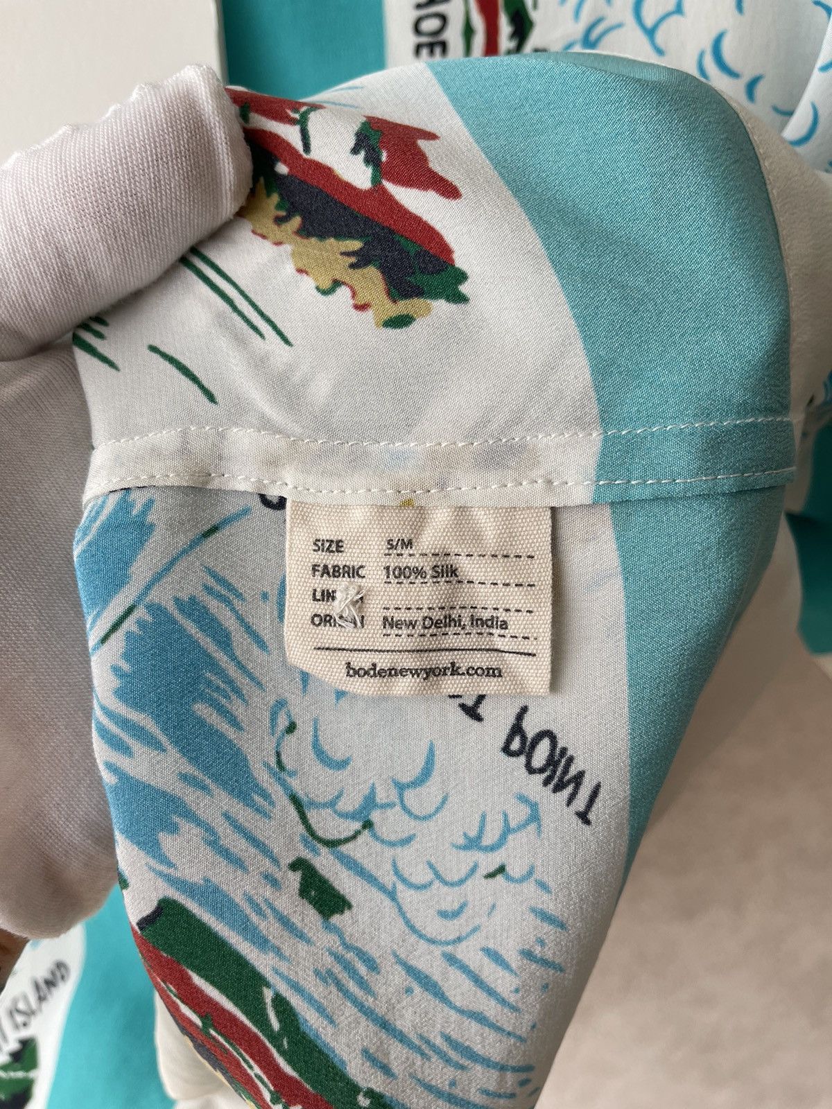 Bode BODE SS23 Niagara Souvenir SS Silk Shirt S/M - NWT Ltd Ed Size US M / EU 48-50 / 2 - 13 Thumbnail