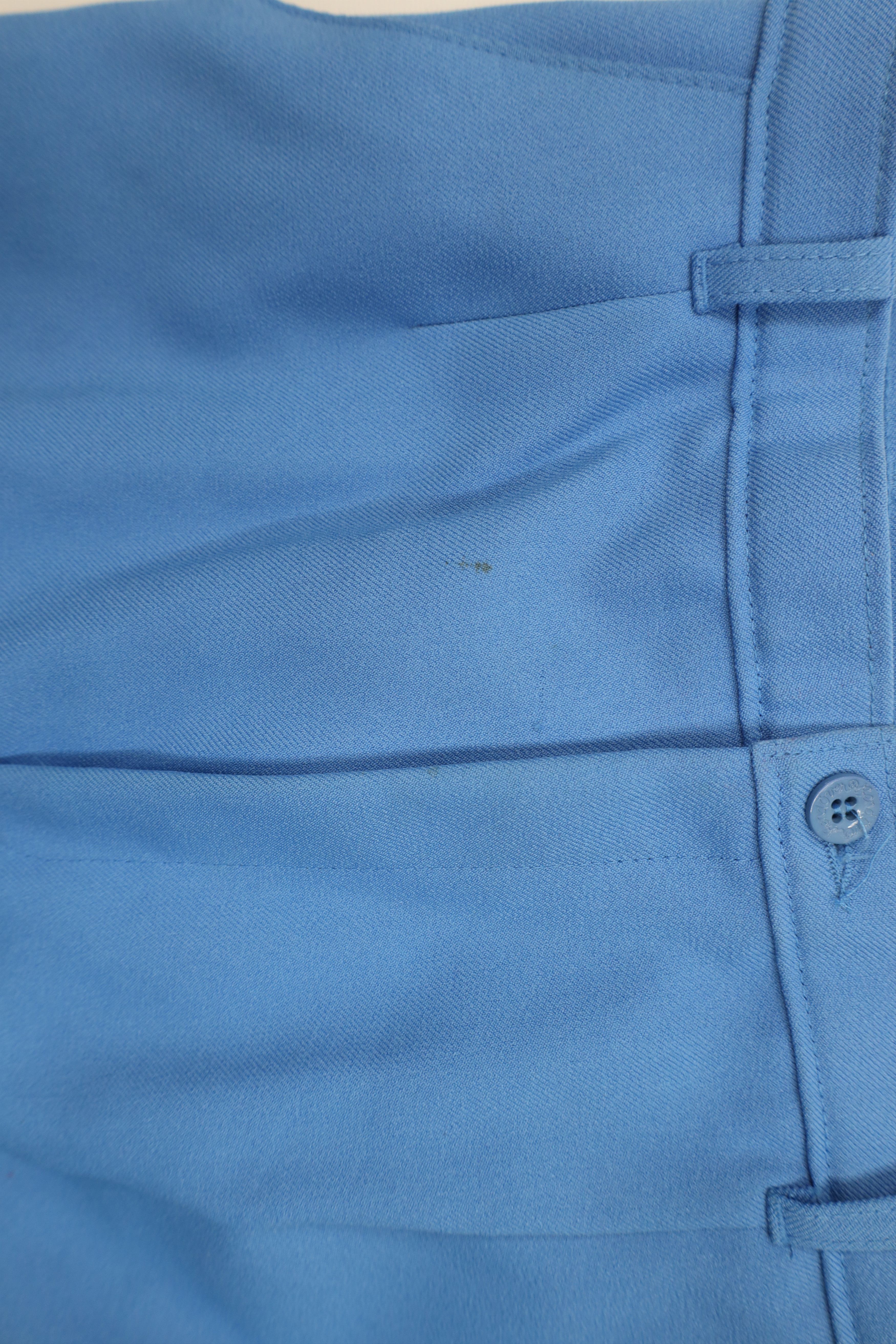 Levi's Vintage 70s 80s Levis Knit Pleated Chino Pants Blue USA Size 34" / US 12 / IT 48 - 6 Thumbnail
