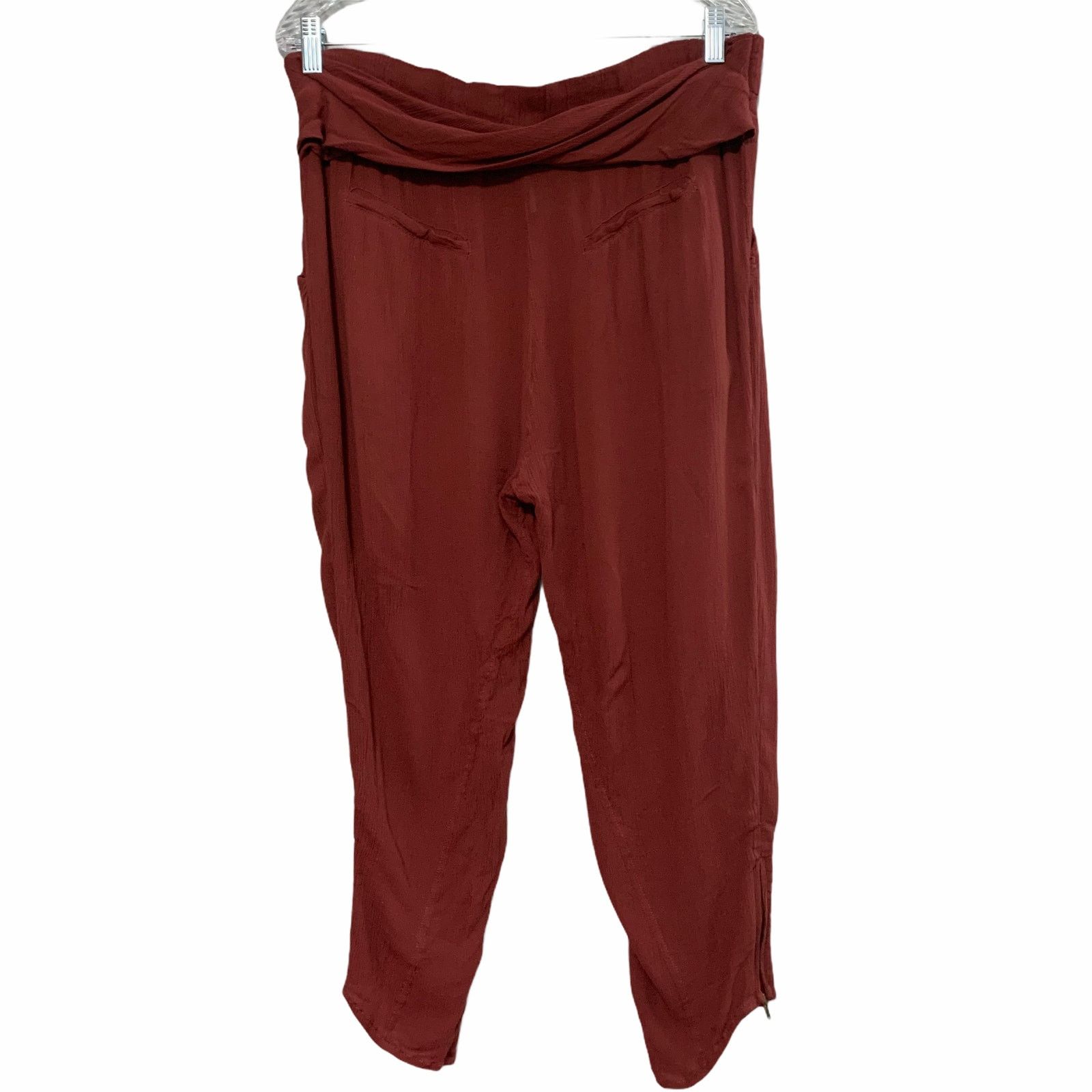 Free People Free People Boho Chic Rust Baggy Harem Pants Sm Cozy Belt Size 28" / US 6 / IT 42 - 5 Thumbnail
