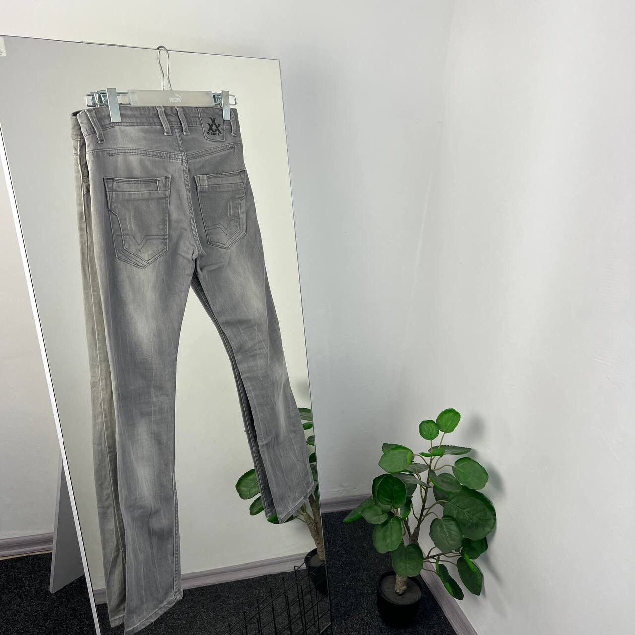 Diesel Y2k Rare Diesel Denim Pants Slim Dark Gray Vintage Size US 30 / EU 46 - 1 Thumbnail