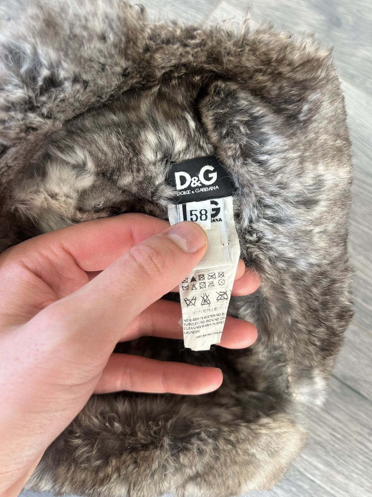 Dolce & Gabbana Dolce & Gabbana Denim & Rabbit Fur Trapper Hat Size ONE SIZE - 10 Thumbnail