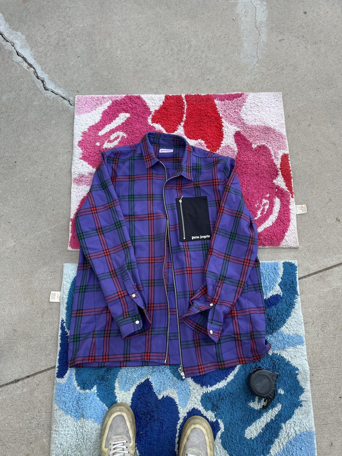 Palm Angels Palm angels purple plaid flannel Size US XXL / EU 58 / 5 - 1 Thumbnail
