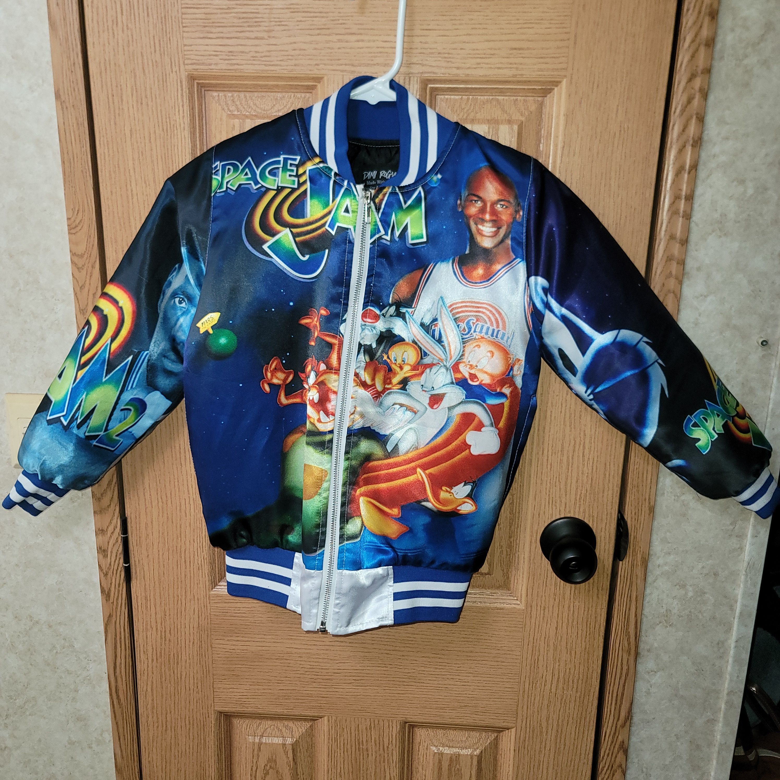Other DIMIROUGE Kids Space Jam Bomber Jacket, **BOYS 6 - 7** Size US S / EU 44-46 / 1 - 1 Thumbnail