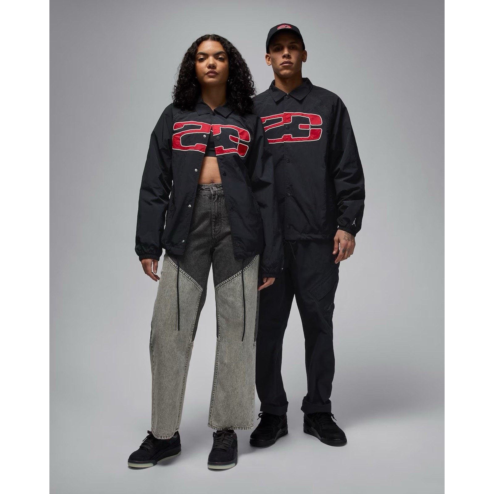 Nike Nike Jordan Essential Men's Size 2XL Coach Jacket Black Sail Size US XXL / EU 58 / 5 - 8 Thumbnail
