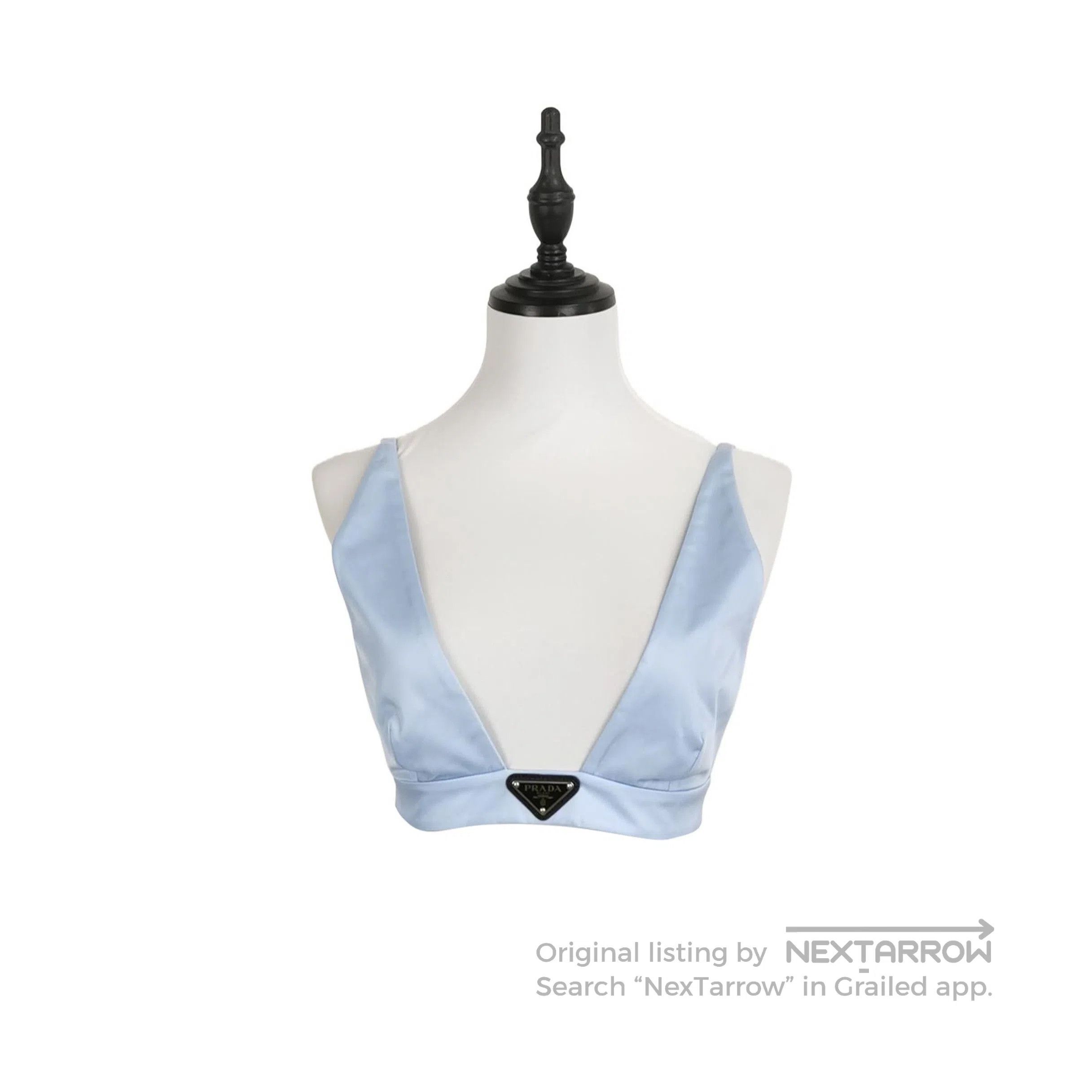 Prada Prada Triangle Logo Light Blue Vest 38 Size . Size S / US 4 / IT 40 - 1 Thumbnail