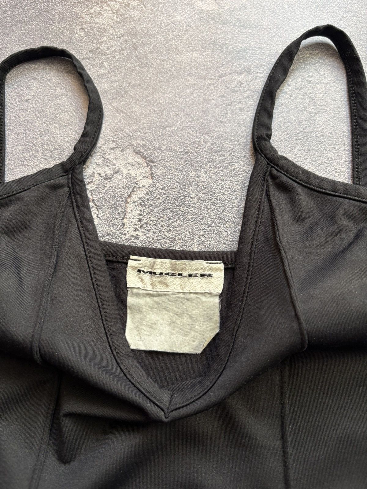 Mugler Vintage MUGLER Archive Black Corset Tank Top Designer Rare Size M / US 6-8 / IT 42-44 - 7 Thumbnail