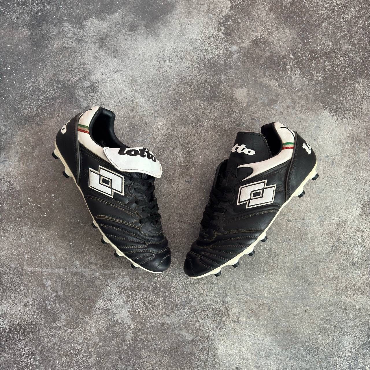 Lotto Sport × Vintage Lotto 90s Vintage Retro Leather Football Boots Soccer Cleats Size US 10.5 / EU 43-44 - 4 Thumbnail