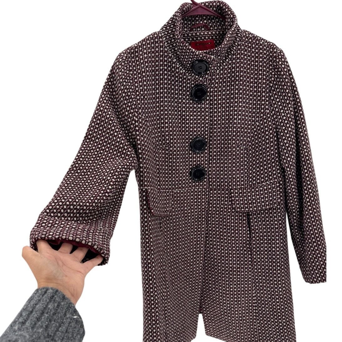 Other Vintage Coffee Shop maroon black Y2K coat wool blend size L Size L / US 10 / IT 46 - 5 Thumbnail