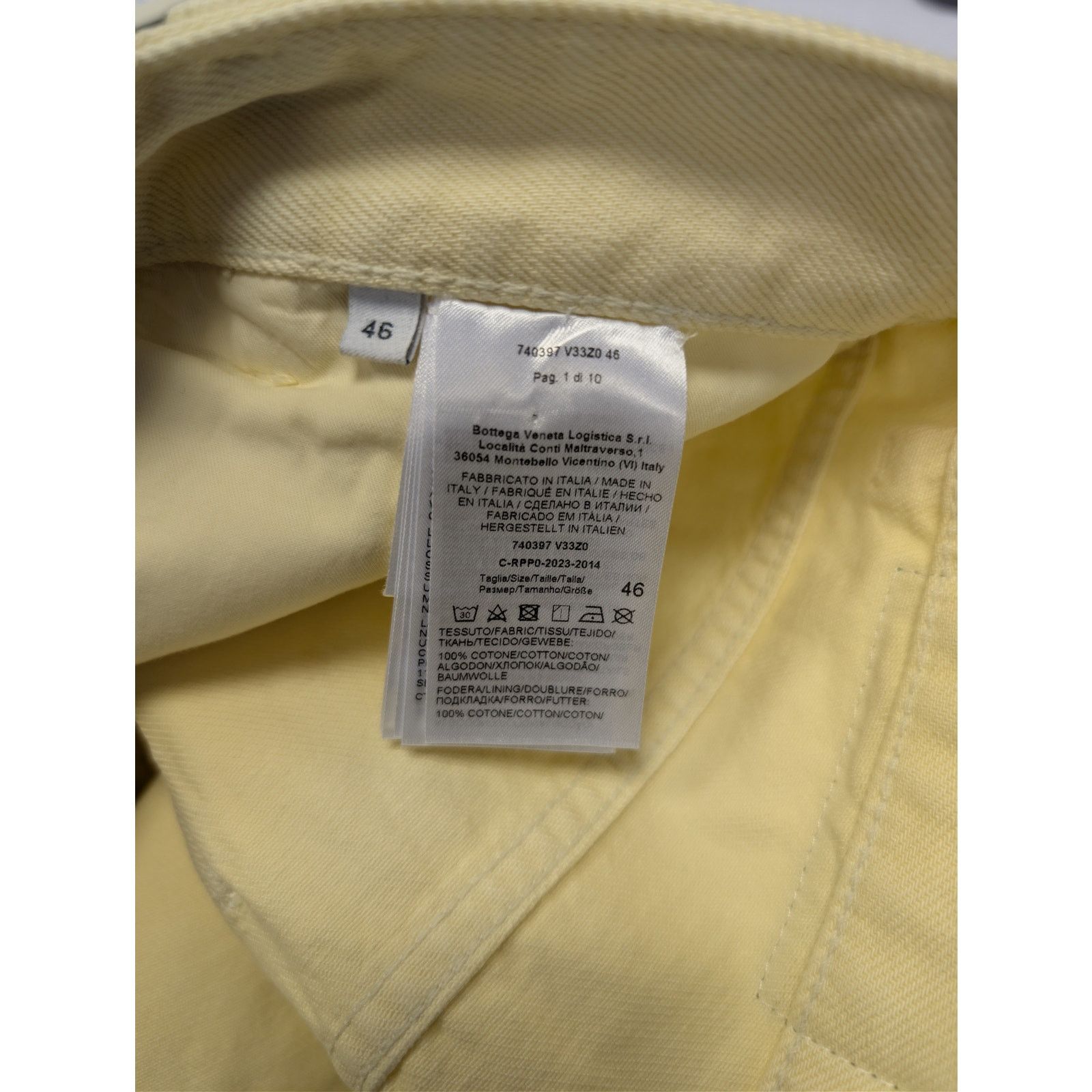 Bottega Veneta o1rshd1 Washed Coloured Denim Trousers Jean in Banana Size US 30 / EU 46 - 15 Thumbnail