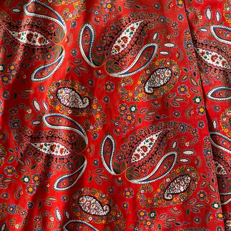 Kenzo KENZO sizeM Vintage red paisley dress Size 25" / US 0 / IT 36 - 5 Thumbnail