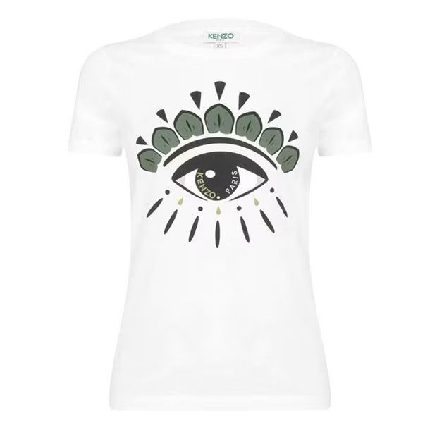 Kenzo o1g2r1mq1024 Eye Icon T Shirt in White Size XXS / US 00 / IT 34 - 1 Thumbnail