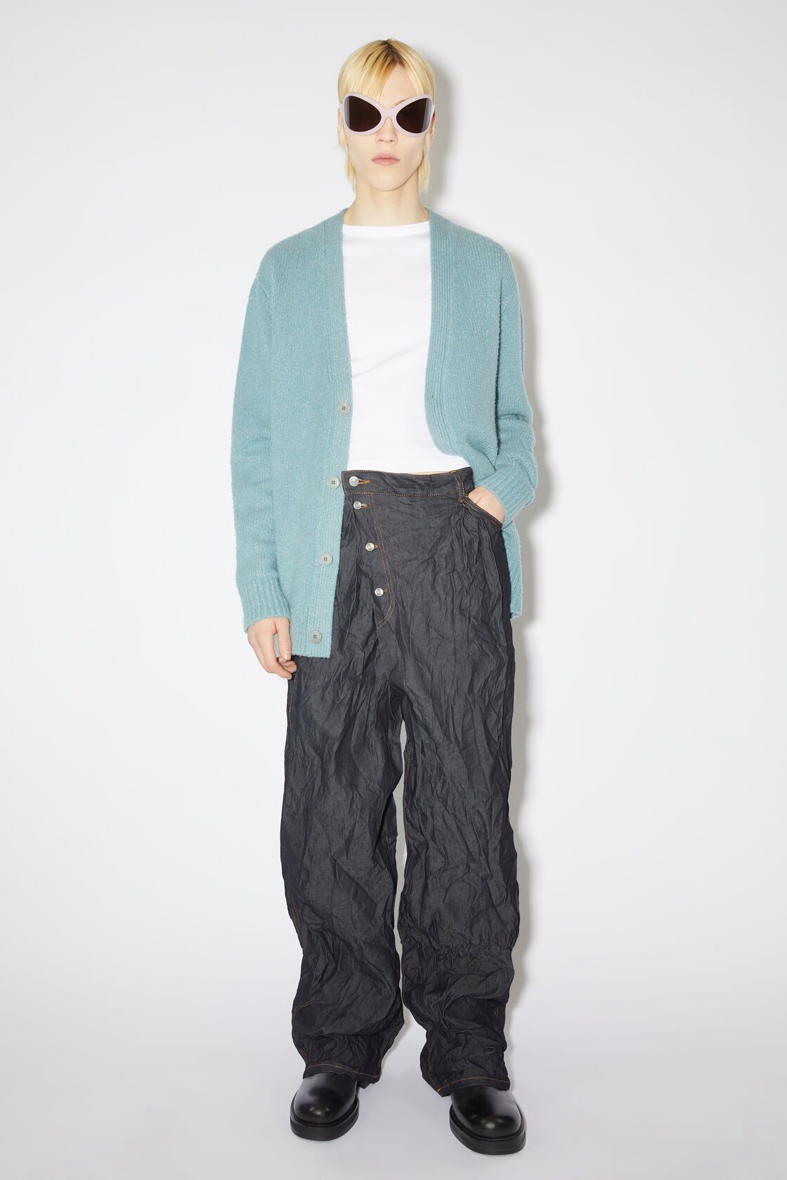 Acne Studios Relaxed crinkled denim jeans Size US 31 - 2 Thumbnail