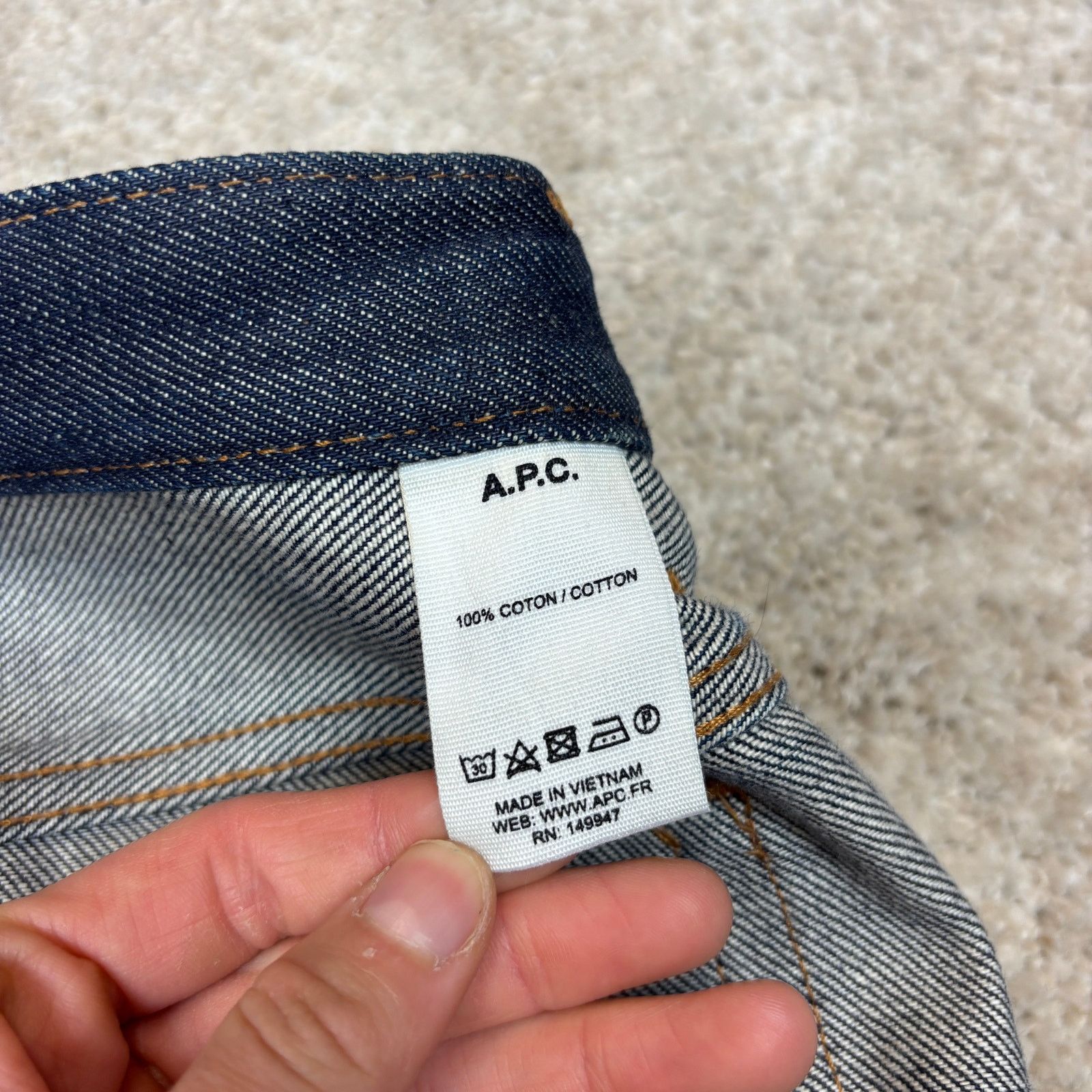 A.P.C. A.P.C. Petit New Standard Selvedge Denim Jeans Men's 32x30 Size US 32 / EU 48 - 7 Thumbnail